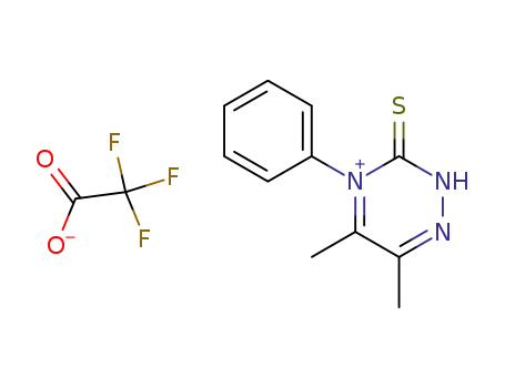 Trifluoro-acetate5,6-dimethyl-4-phenyl-3-thioxo-2,3-dihydro-[1,2,4]triazin-4-ium;