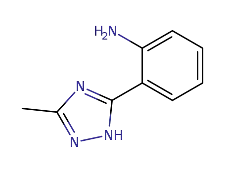 Molecular Structure of 25568-69-8 (Benzenamine, 2-(5-methyl-1H-1,2,4-triazol-3-yl)-)