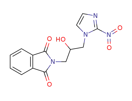 Molecular Structure of 93272-45-8 (2-[2-hydroxy-3-(2-nitro-1H-imidazol-1-yl)propyl]-1H-isoindole-1,3(2H)-dione)