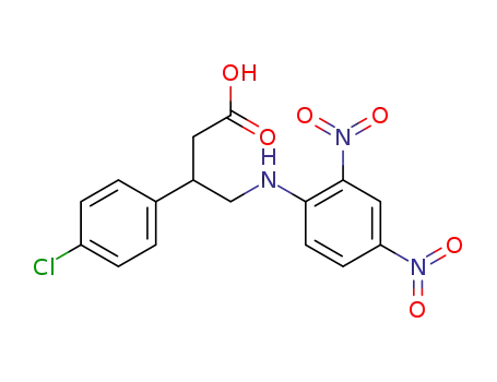 γ-2,4-Dinitrophenylamino-β-(p-chlorophenyl)butyric acid
