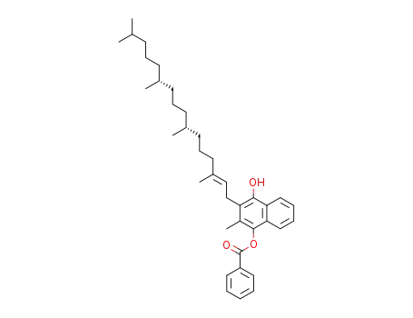 Benzoesaeure-<4-hydroxy-2-methyl-3-((2'E,7'R,11'R)-phytyl)-1-naphthyl>ester