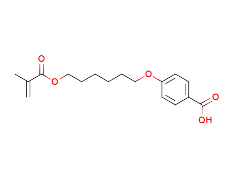 Molecular Structure of 91652-00-5 (Benzoic acid, 4-[[6-[(2-methyl-1-oxo-2-propenyl)oxy]hexyl]oxy]-)