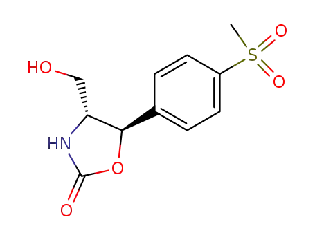 (4R,5R)-4-hydroxymethyl-5-<4-(methylsulphonyl)phenyl>-2-oxazolidinone