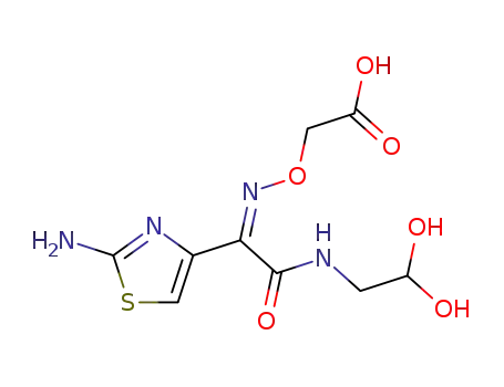(Z)-<(2-amino-4-thiazolyl)<(2,2-dihydroxyethyl)carbamoyl>methyleneaminooxy>acetic acid