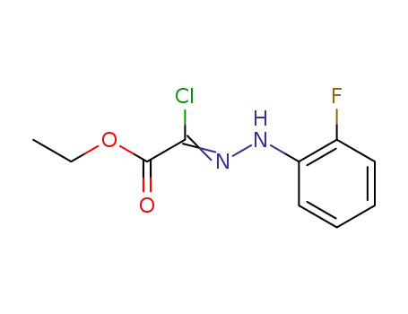 Molecular Structure of 64989-74-8 (ETHYL 2-CHLORO-2-[2-(2-FLUOROPHENYL)HYDRAZONO]-ACETATE)