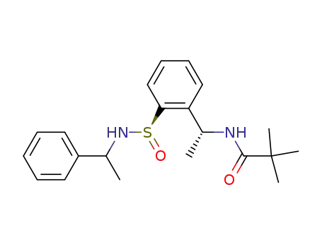 (R(S),R)-(-)-2-<1-(tert-Butylcarbonylamino)ethyl>-N-(1-phenylethyl)benzenesulfinamide