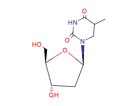 Molecular Structure of 5627-00-9 (5,6-DIHYDROTHYMIDINE)