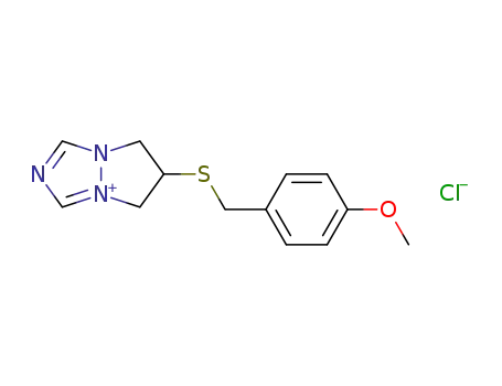 6-(p-methoxybenzylthio)-6,7-dihydro-5H-pyrazolo<1,2-a><1,2,4>triazolium chloride