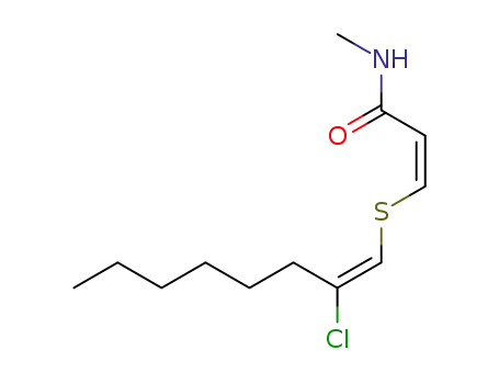 (Z)-3-((E)-2-Chloro-oct-1-enylsulfanyl)-N-methyl-acrylamide