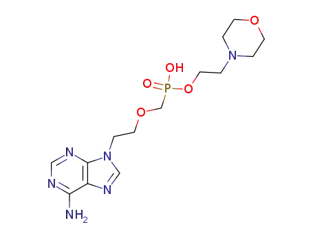 9-(2-phosphonomethoxyethyl)adenine 2-morpholinoethyl ester