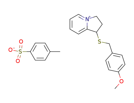 2,3-dihydro-1-(p-methoxybenzylthio)-1H-indolizinium p-toluenesulfonate