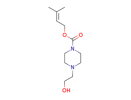 4-[(3-methyl-2-butenyl)oxycarbonyl]-1-(2-hydroxyethyl)piperazine