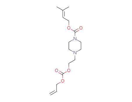 4-(2-Allyloxycarbonyloxy-ethyl)-piperazine-1-carboxylic acid 3-methyl-but-2-enyl ester