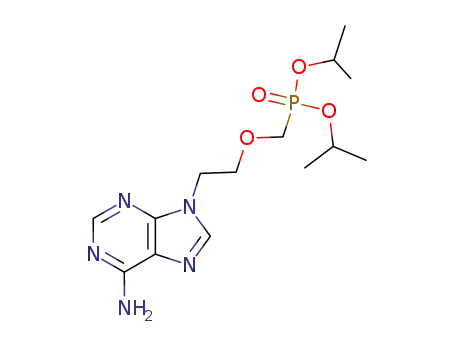 Molecular Structure of 142340-94-1 (Phosphonic acid, [[2-(6-amino-9H-purin-9-yl)ethoxy]methyl]-,
bis(1-methylethyl) ester)