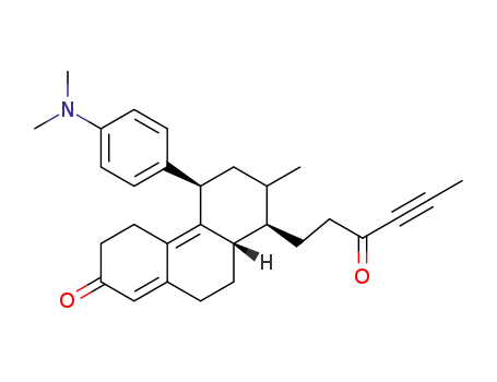 <5R,7Ξ,8R,8aR>-5-<4-(dimethylamino)phenyl>-4,5,6,7,8,8a,9,10-octahydro-7-methyl-8-(3-oxo-4-hexinyl)-2(3H)-phenanthrenone