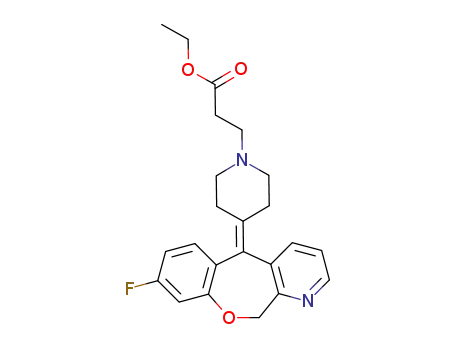 3-[4-(8-Fluoro-11H-10-oxa-1-aza-dibenzo[a,d]cyclohepten-5-ylidene)-piperidin-1-yl]-propionic acid ethyl ester