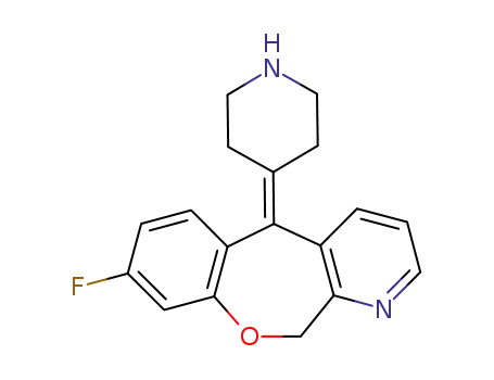 8-Fluoro-5-piperidin-4-ylidene-5,11-dihydro-10-oxa-1-aza-dibenzo[a,d]cycloheptene