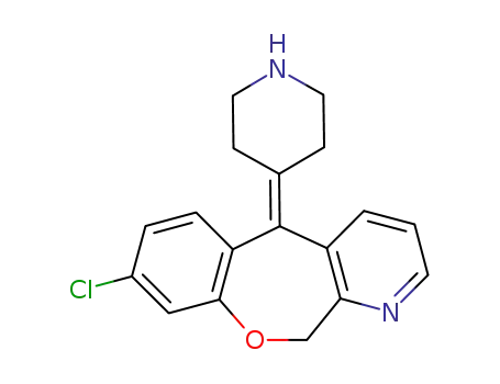 8-Chloro-5-piperidin-4-ylidene-5,11-dihydro-10-oxa-1-aza-dibenzo[a,d]cycloheptene