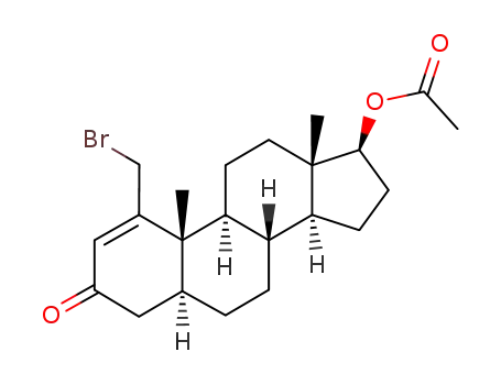 Acetic acid (5S,8R,9S,10S,13S,14S,17S)-1-bromomethyl-10,13-dimethyl-3-oxo-4,5,6,7,8,9,10,11,12,13,14,15,16,17-tetradecahydro-3H-cyclopenta[a]phenanthren-17-yl ester