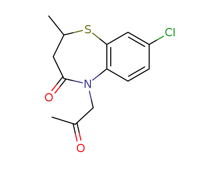 8-Chloro-2-methyl-5-(2-oxo-propyl)-2,3-dihydro-5H-benzo[b][1,4]thiazepin-4-one