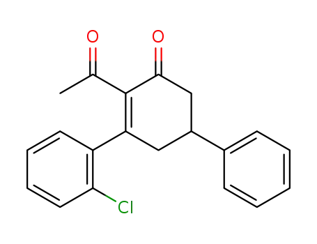 2-acetyl-3-(o-chlorophenyl)-5-phenylcyclohexenone