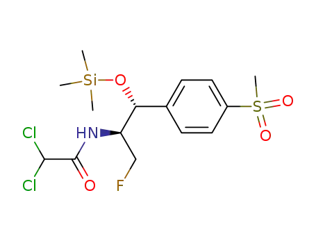 2,2-Dichloro-N-[(1S,2R)-1-fluoromethyl-2-(4-methanesulfonyl-phenyl)-2-trimethylsilanyloxy-ethyl]-acetamide