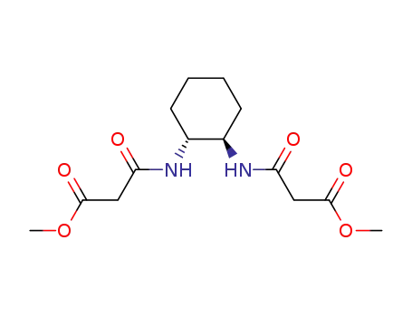 N-[(1R,2R)-2-(2-Methoxycarbonyl-acetylamino)-cyclohexyl]-malonamic acid methyl ester