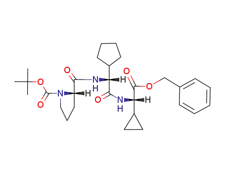 (S)-2-({(R)-[((S)-Benzyloxycarbonyl-cyclopropyl-methyl)-carbamoyl]-cyclopentyl-methyl}-carbamoyl)-pyrrolidine-1-carboxylic acid tert-butyl ester