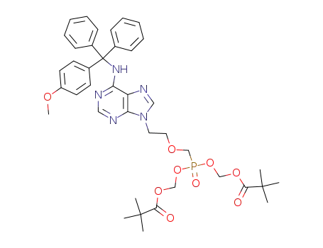 2,2-Dimethyl-propionic acid (2,2-dimethyl-propionyloxymethoxy)-[2-(6-{[(4-methoxy-phenyl)-diphenyl-methyl]-amino}-purin-9-yl)-ethoxymethyl]-phosphinoyloxymethyl ester