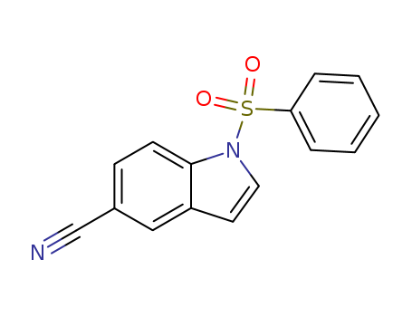1H-Indole-5-carbonitrile, 1-(phenylsulfonyl)-