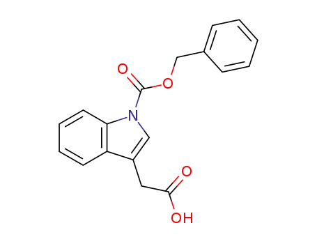 Molecular Structure of 187244-70-8 (1H-Indole-3-acetic acid, 1-[(phenylmethoxy)carbonyl]-)