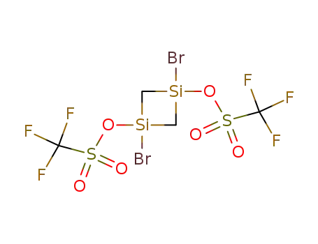Trifluoro-methanesulfonic acid 1,3-dibromo-3-trifluoromethanesulfonyloxy-[1,3]disiletan-1-yl ester