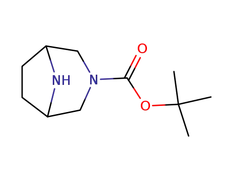 Molecular Structure of 201162-53-0 (tert-butyl 3,8-diazabicyclo[3.2.1]octane-3-carboxylate)