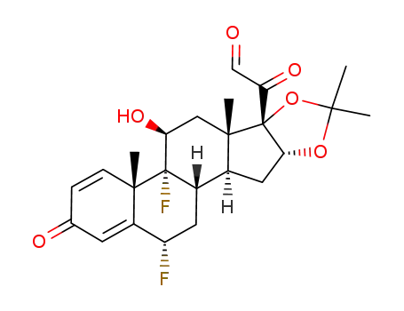 Molecular Structure of 13242-30-3 (Fluocinolone Acetonide-21-aldehyde)