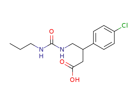 3-(-chlorophenyl)-4-(3-propylureido)butyric acid