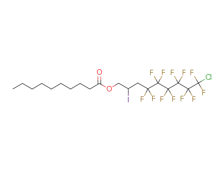 Decanoic acid 9-chloro-4,4,5,5,6,6,7,7,8,8,9,9-dodecafluoro-2-iodo-nonyl ester