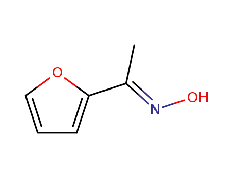 Molecular Structure of 1450-49-3 (Ethanone, 1-(2-furanyl)-, oxime, (1E)-)