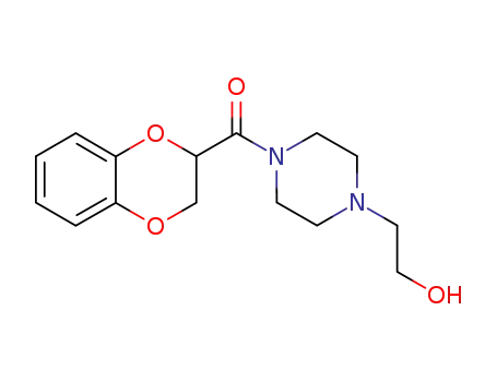N-(2,3-dihydrobenzo<1,4>dioxin-2-carbonyl)-N'-(2-hydroxyethyl)piperazine