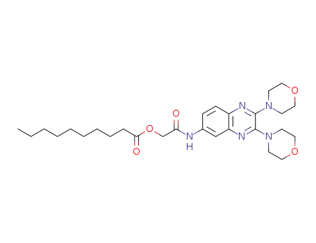 6-(O-decanoylhydroxyacetyl)amino-2,3-dimorpholinoquinoxaline