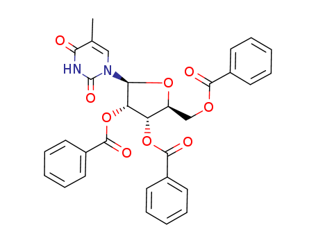 5-METHYL-1-(2'', 3'', 5''-TRI-O-BENZOYL-β-L-RIBOFURANOSYL)URACIL