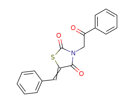 3-(2-Oxo-2-phenyl-ethyl)-5-[1-phenyl-meth-(Z)-ylidene]-thiazolidine-2,4-dione