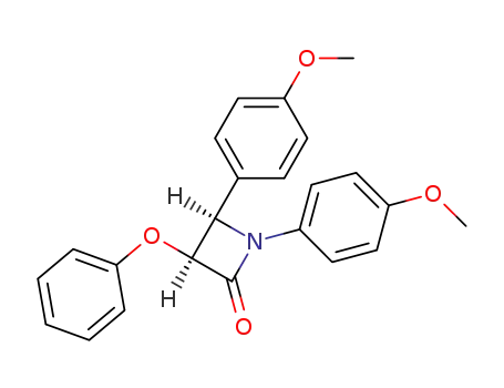 (3S,4R)-1,4-Bis-(4-methoxy-phenyl)-3-phenoxy-azetidin-2-one