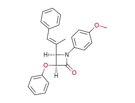 (3S,4R)-1-(4-Methoxy-phenyl)-4-((E)-1-methyl-2-phenyl-vinyl)-3-phenoxy-azetidin-2-one