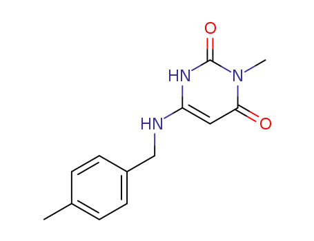 3-methyl-6-(4-methyl-benzylamino)-1H-pyrimidine-2,4-dione