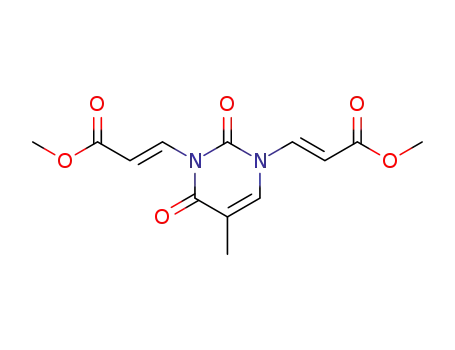 (E)-3-[3-((E)-2-Methoxycarbonyl-vinyl)-5-methyl-2,6-dioxo-3,6-dihydro-2H-pyrimidin-1-yl]-acrylic acid methyl ester