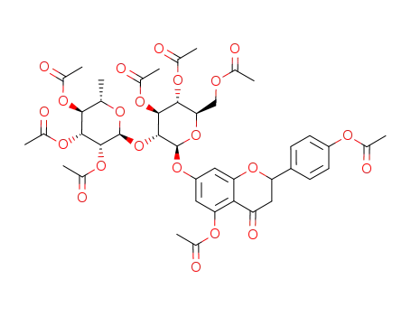 4',5-diacetoxy-7-[hexa-O-acetyl-(2-O-α-L-rhamnopyranoxyl-β-D-glucopyranosyl)oxy]flavan-4-one