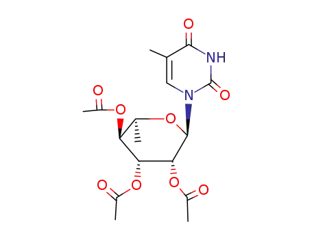 1-(2,3,4-tri-O-acetyl-α-L-rhamnopyranosyl)thymine