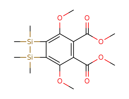 2,5-dimethoxy-7,7,8,8-tetramethyl-7,8-disila-bicyclo[4.2.0]octa-1,3,5-triene-3,4-dicarboxylic acid dimethyl ester