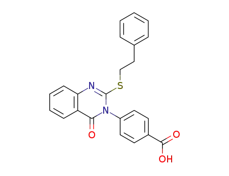 4-(4-oxo-2-phenethylsulfanyl-4H-quinazolin-3-yl)-benzoic acid