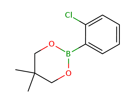 Molecular Structure of 346656-42-6 (1-CHLORO-2-(5,5-DIMETHYL-1,3,2-DIOXABORINAN-2-YL)BENZENE)